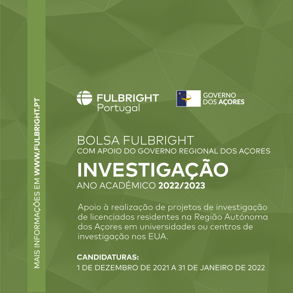 Governo Regional abre novo concurso para atribuição de bolsas Fulbright de investigação nos EUA